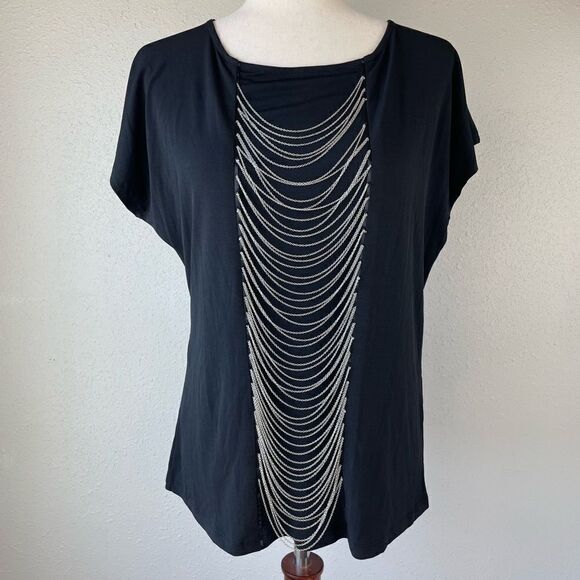 NWT INC International Concepts Chain Link Top Size M - Picture 1 of 6